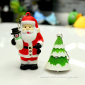 Christmas Tree&Snata LED Sound Key Chain Flashlight for Promotion